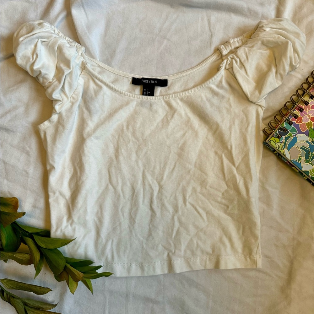 Boat neck crop top